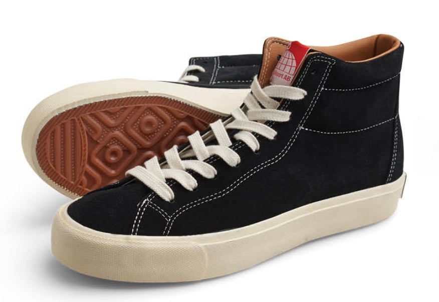 The new Last Resort AB VM 003 Hi Suede Skate Shoe in Black and