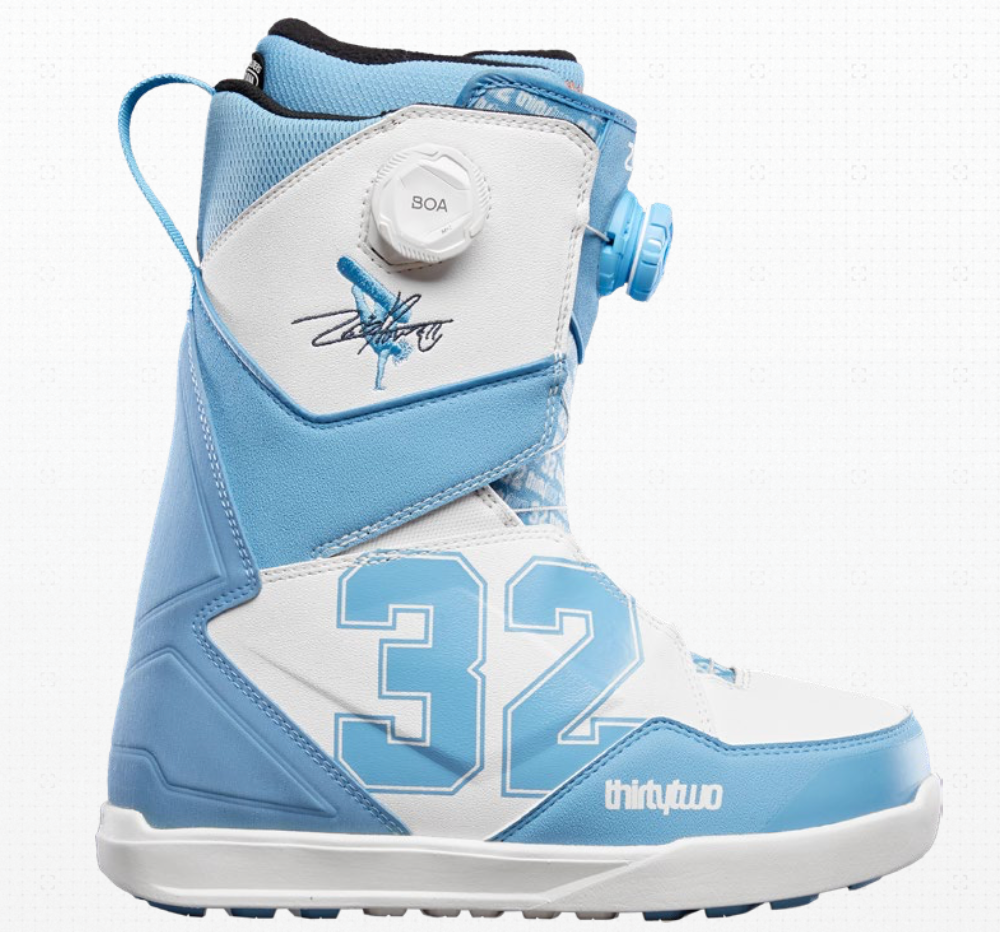 32 Thirty Two Lashed Double Boa Powell Quick Strike Snowboard Boots in Blue and White 2024 5