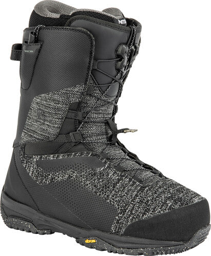 The Nitro Skylab Tls Snowboard Boot in Gravity Grey and Black for