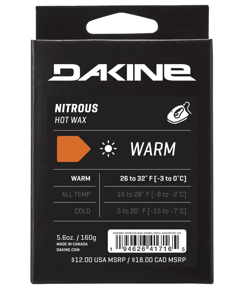 Dakine Nitrous Warm Wax 160 Gram in Assorted 2025