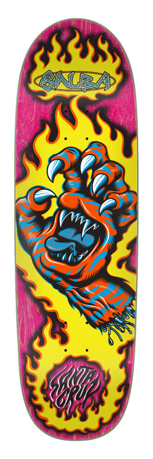 Santa Cruz Salba Tiger Hand Shaped Skate Deck - M I L O S P O R T