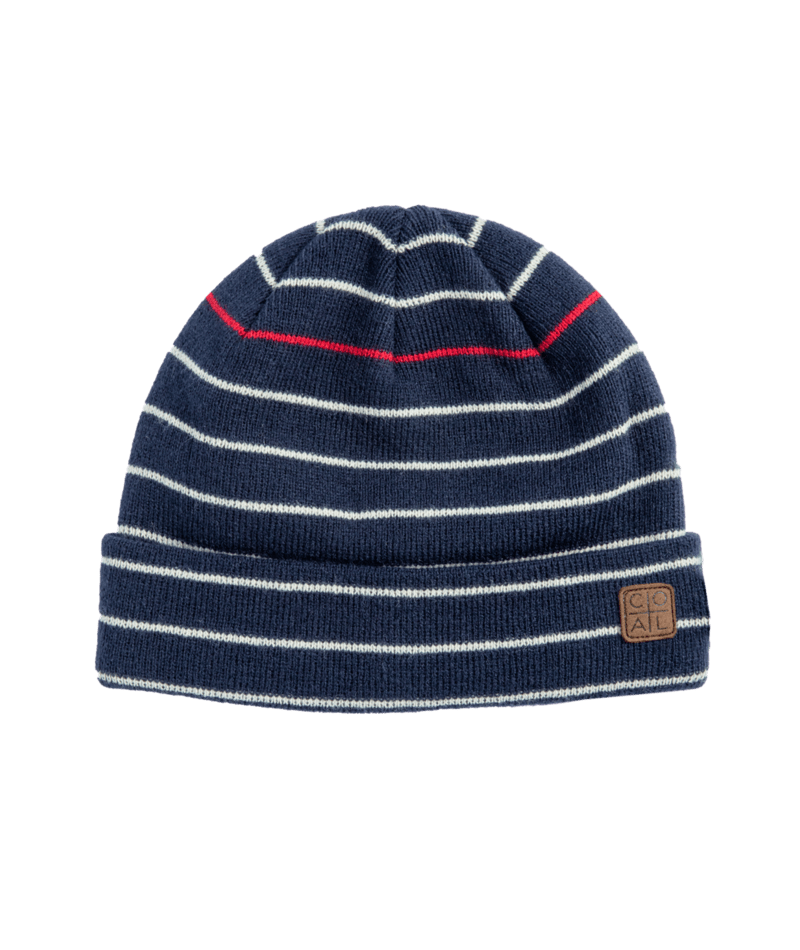 Coal Harbor Beanie in Navy and Off White - M I L O S P O R T