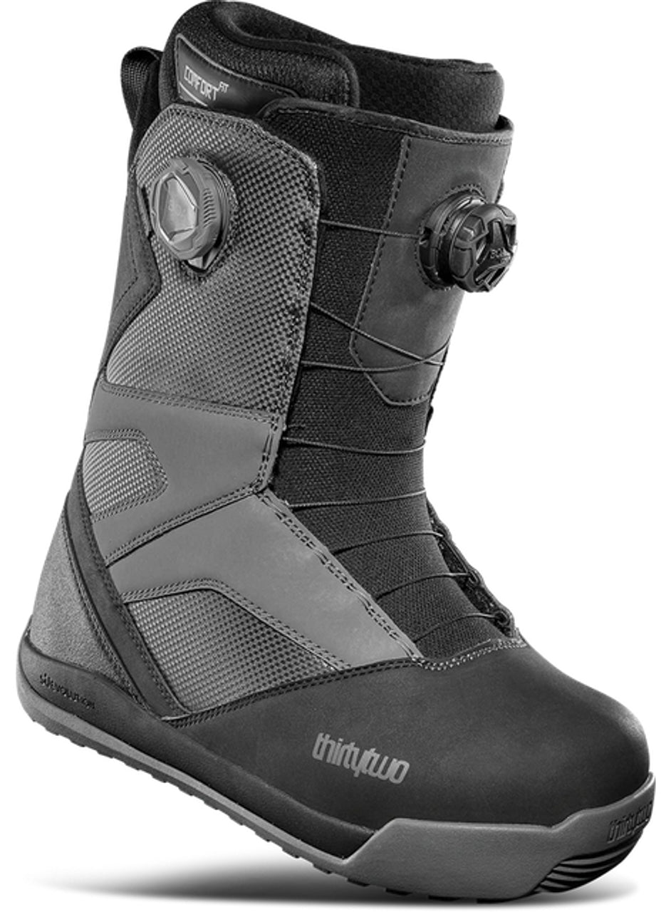 Thirty Two (32) STW Double Boa Snowboard Boot in Black Charcoal 2025