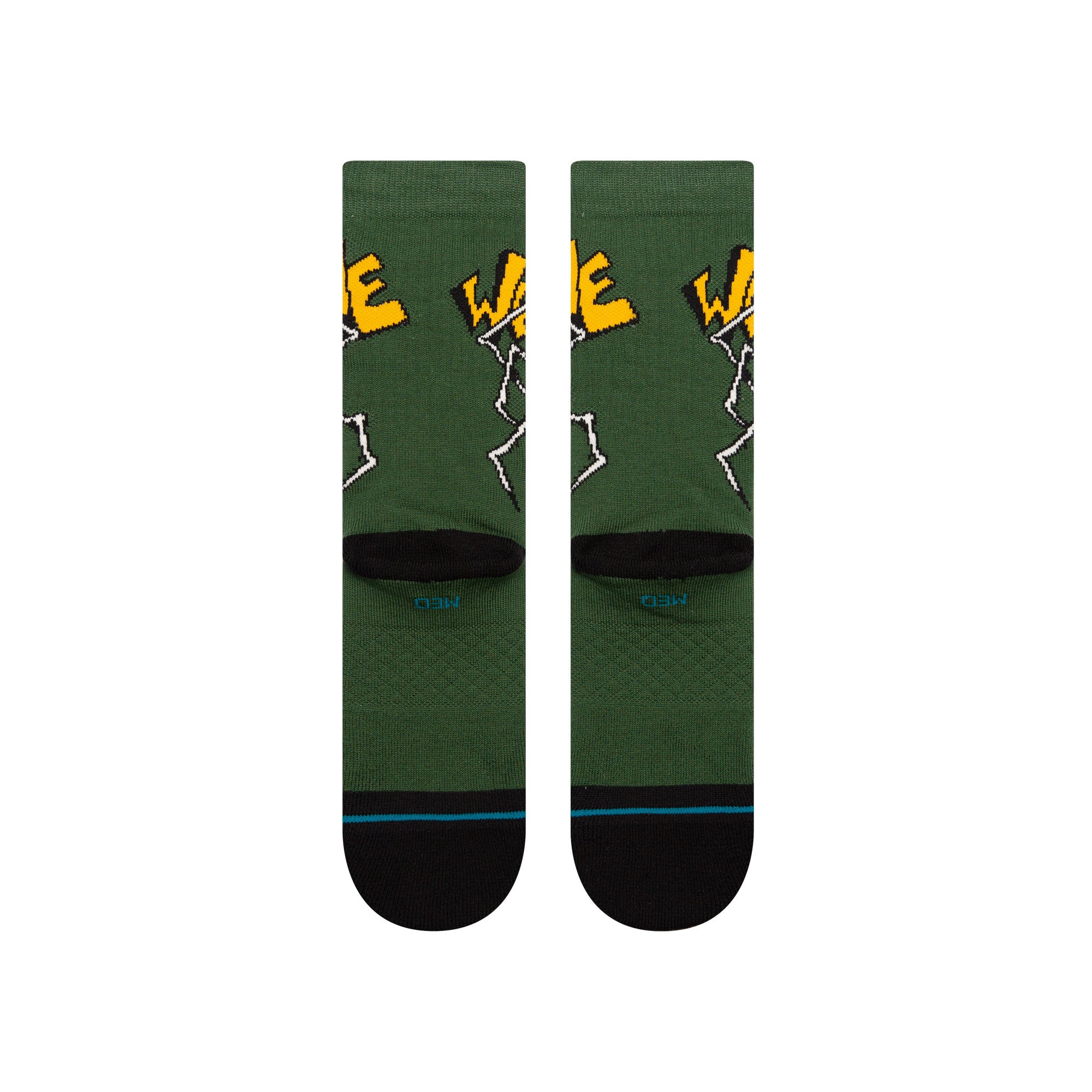 Stance Welcome Wilbur Crew Socks in Green - M I L O S P O R T