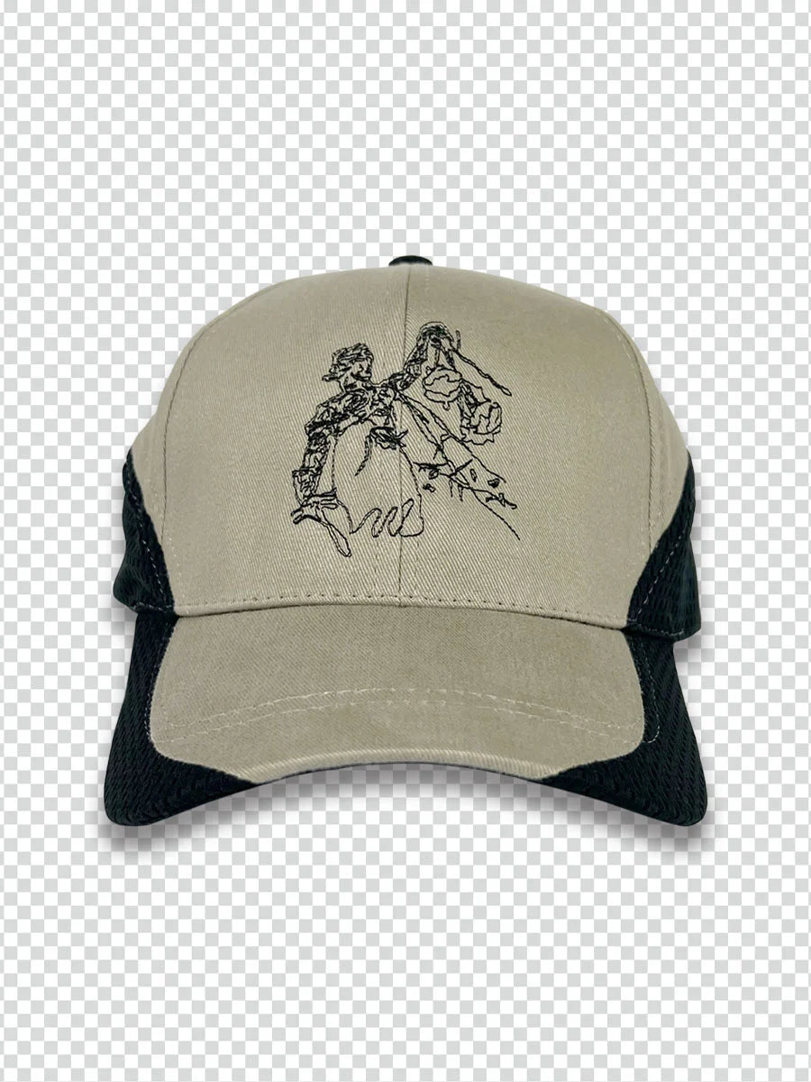 Lo Res Evander Hat in Khaki and Black