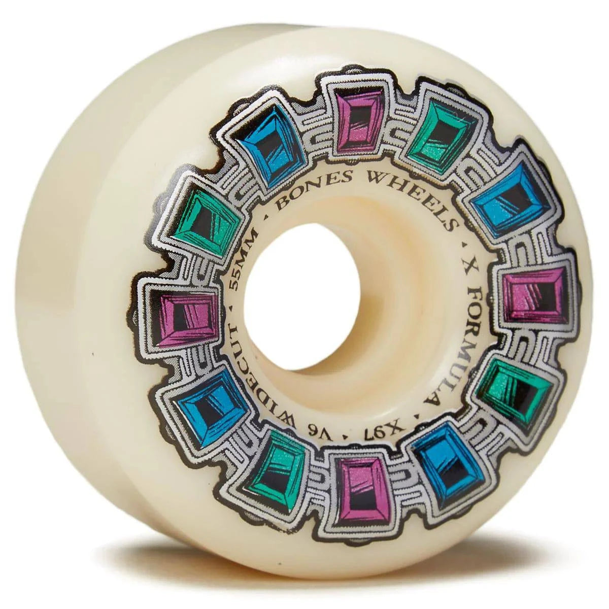 Bones Wheels Dial of Destiny X-Formula Skateboard Wheels V6 Wide-Cut 97A - M I L O S P O R T