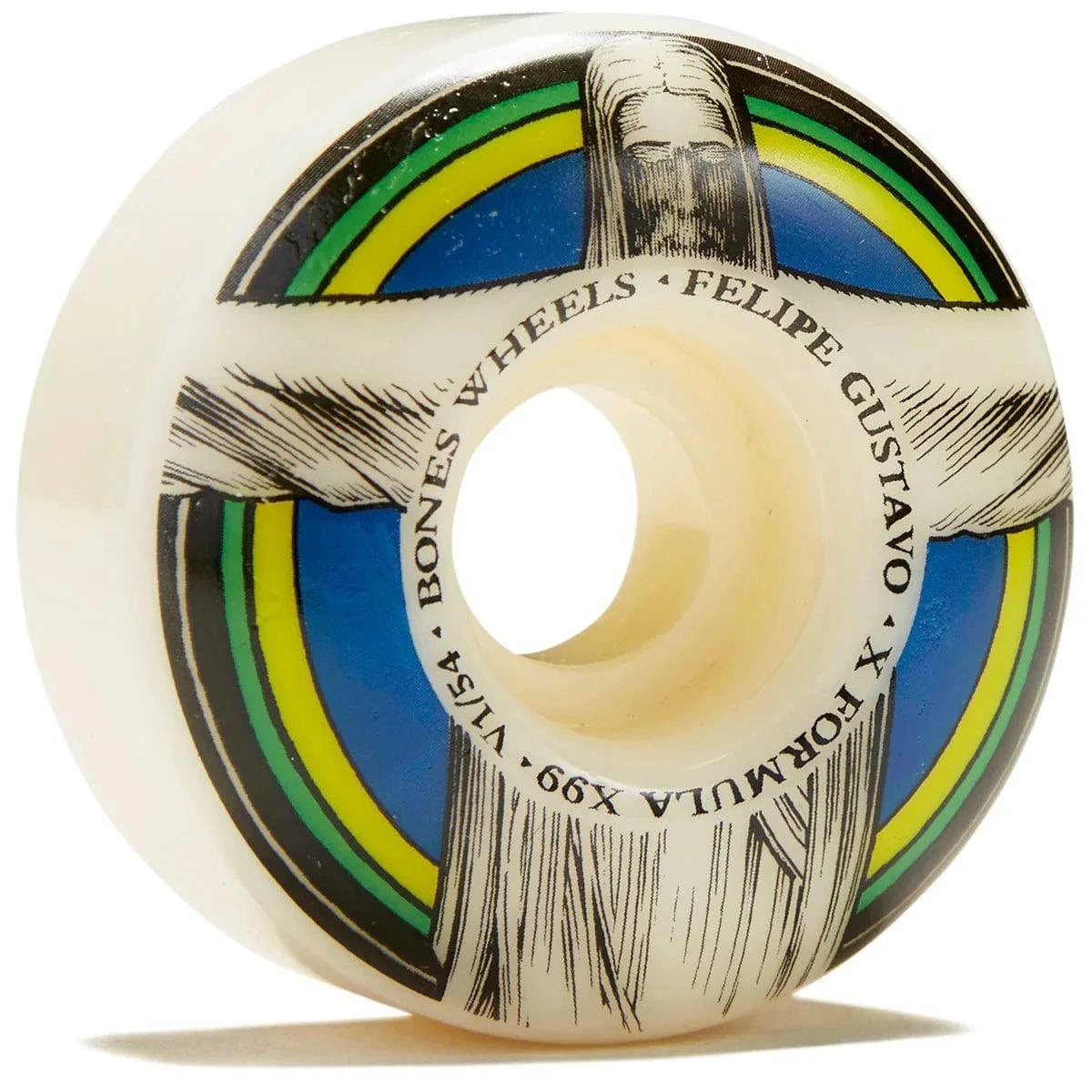 Bones Wheels Felipe Gustavo Pro X-Formula Skateboard Wheels V1 Wide-Cut 99A - M I L O S P O R T