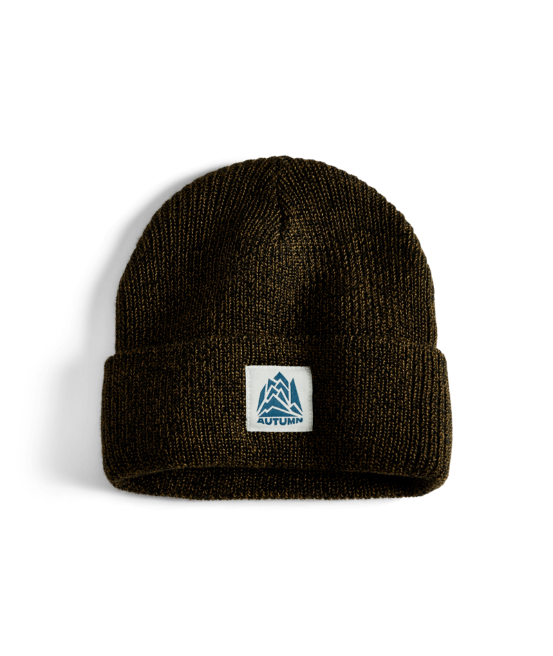 Autumn Simple Marl Beanie in Army 2025