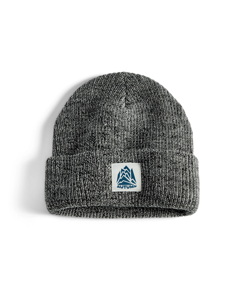 Autumn Simple Marl Beanie in Black 2025