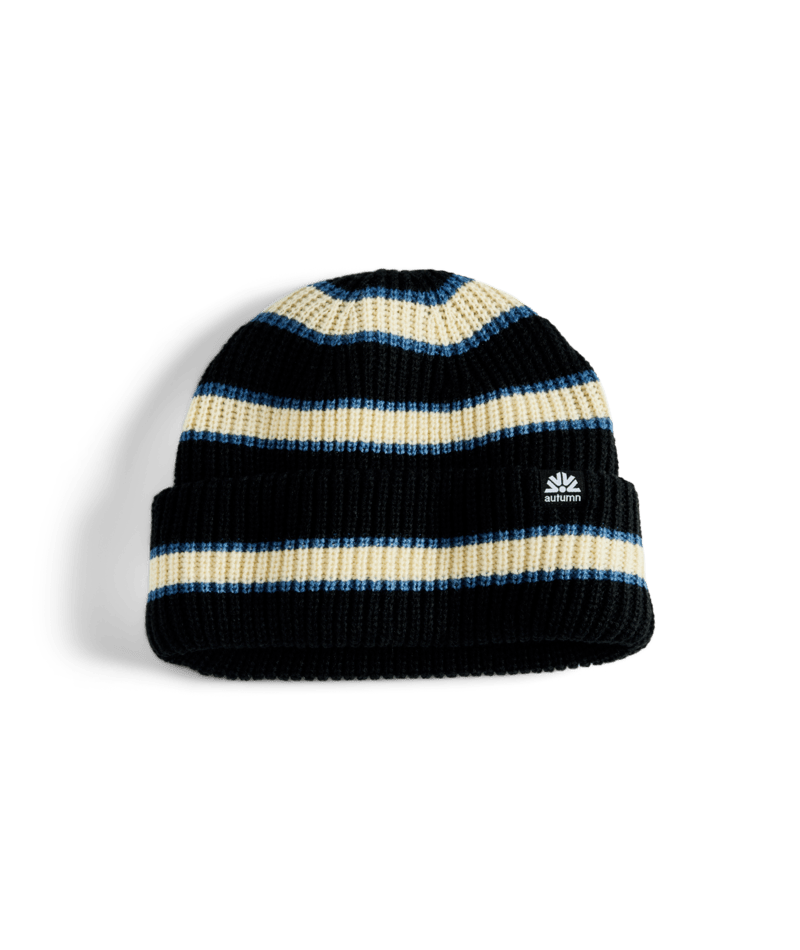 Autumn Simple Slacker Beanie in Black 2025