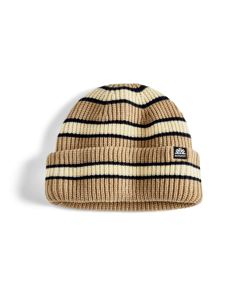 Autumn Simple Slacker Beanie in Khaki 2025