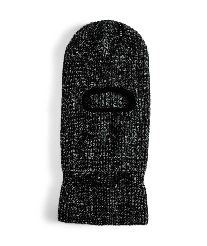 Autumn Marl Balaclava in Black 2025