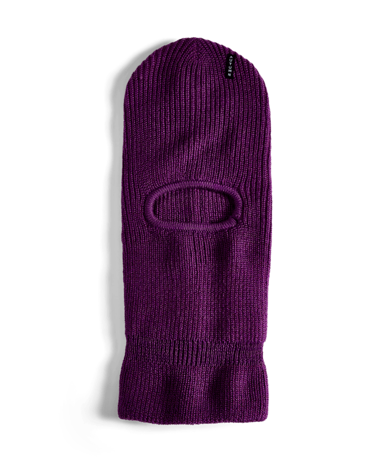 Autumn Marl Balaclava in Eggplant 2025