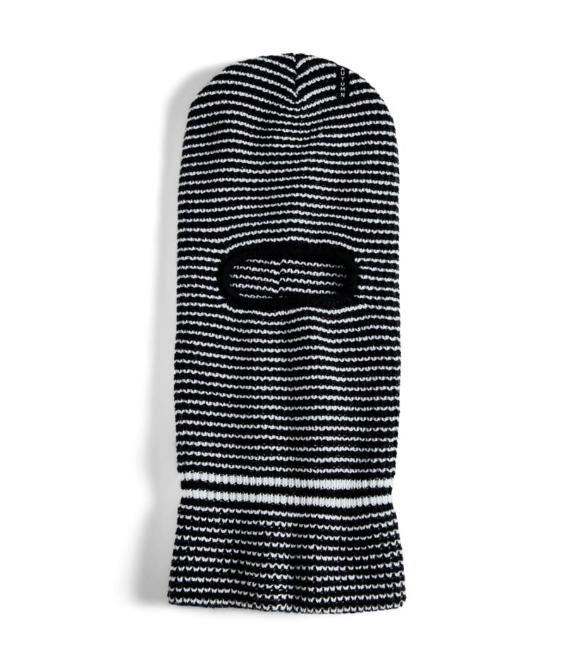 Autumn Stripe Balaclava in Black 2025