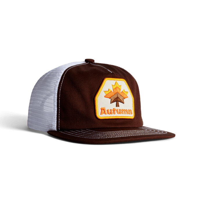 Autumn Patch Trucker in Brown 2025