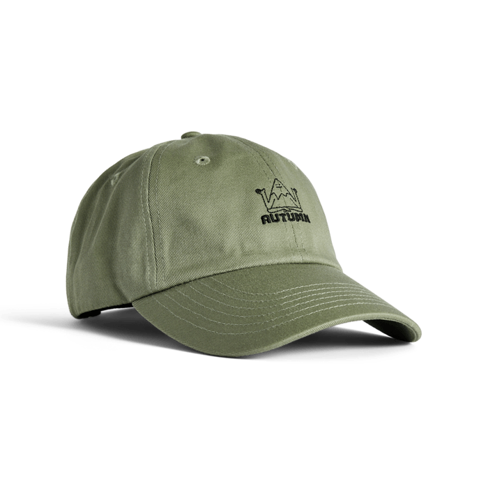 Autumn Twill Strapback Hat in Quiet Green 2025