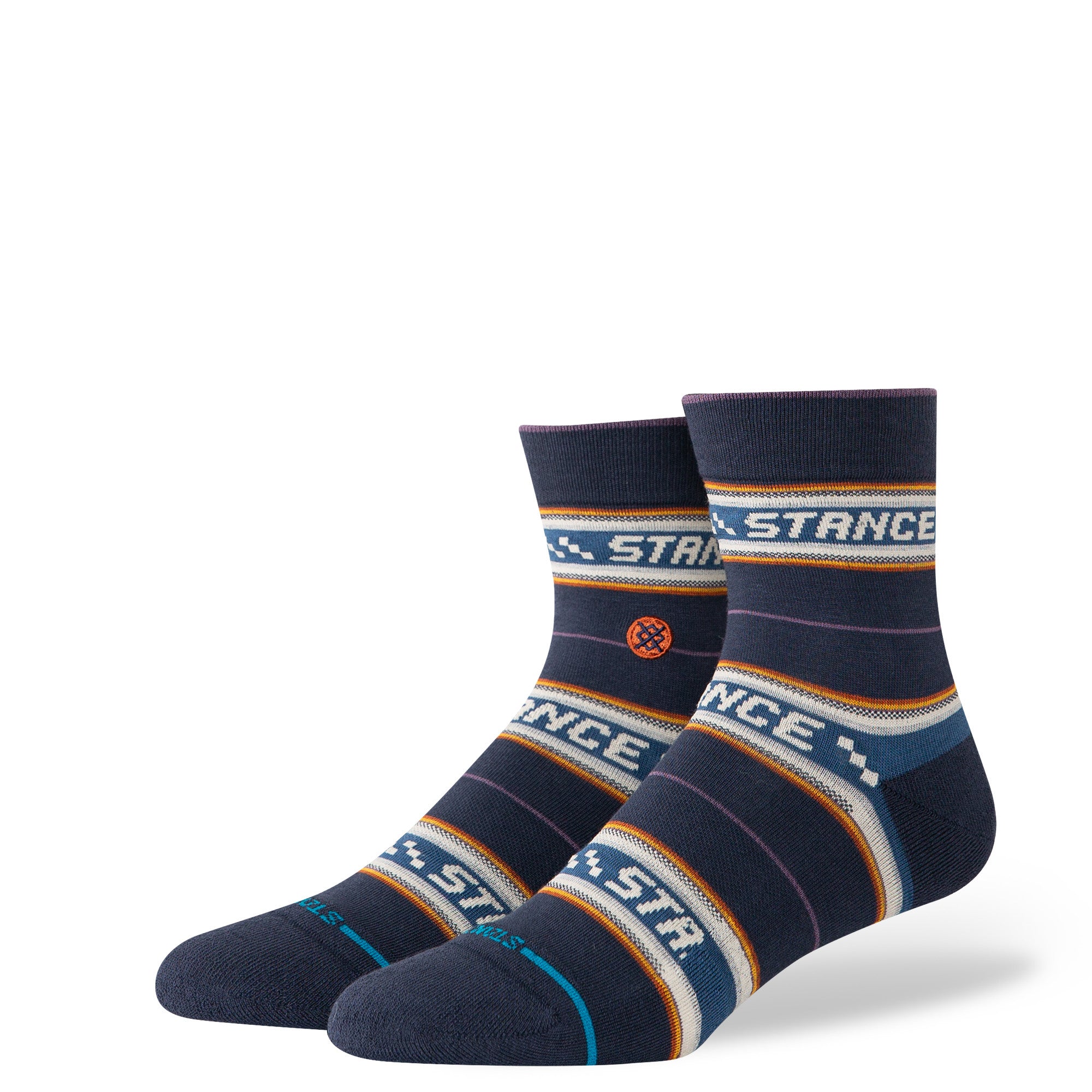 Stance Flowrider Quarter Socks in Navy