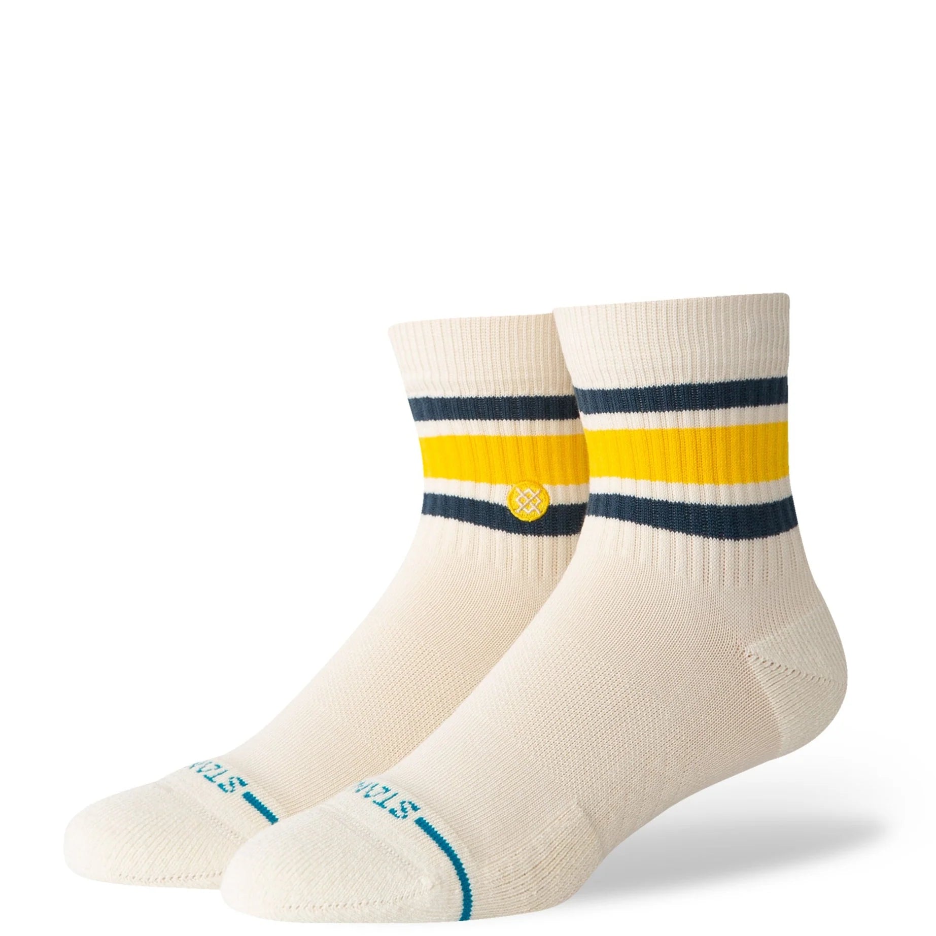 Stance Boyd Quarter Socks in Cream