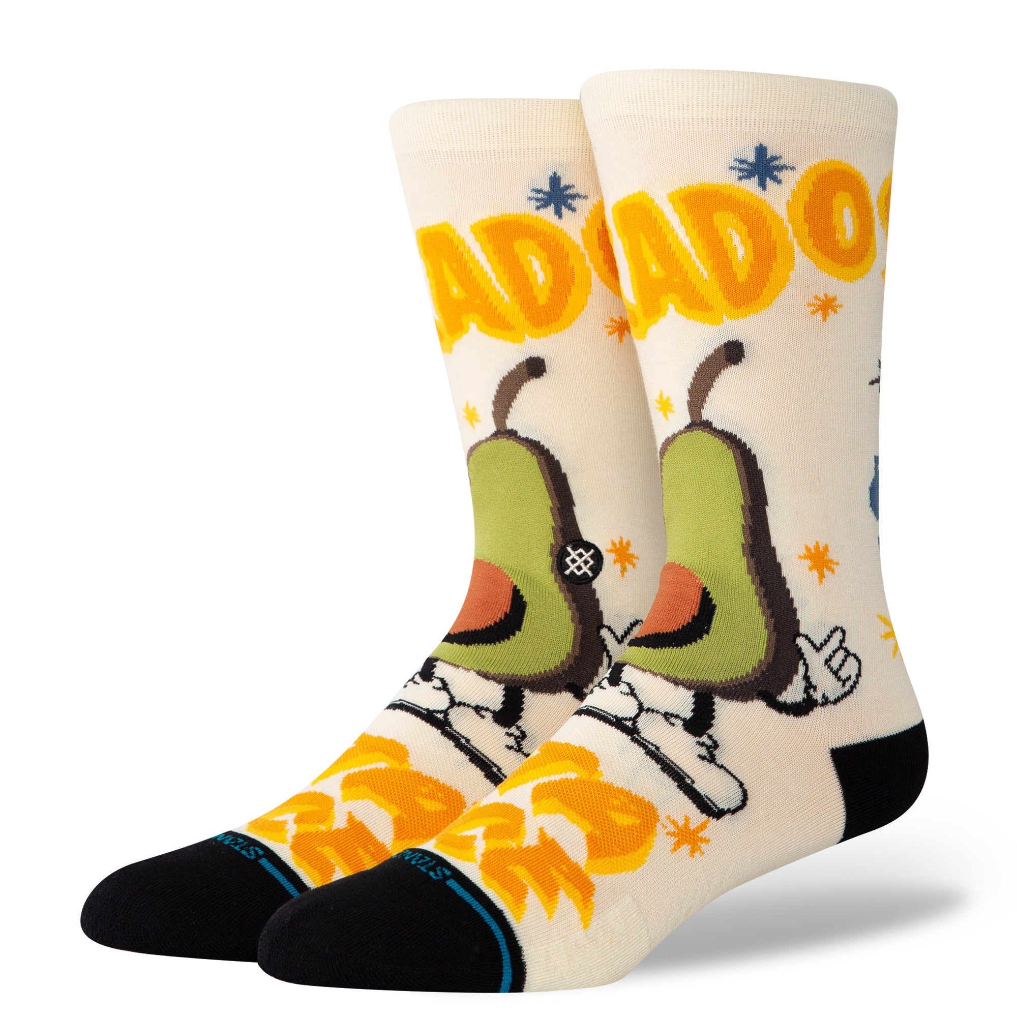 Stance Food Stand Crew Socks in Canvas