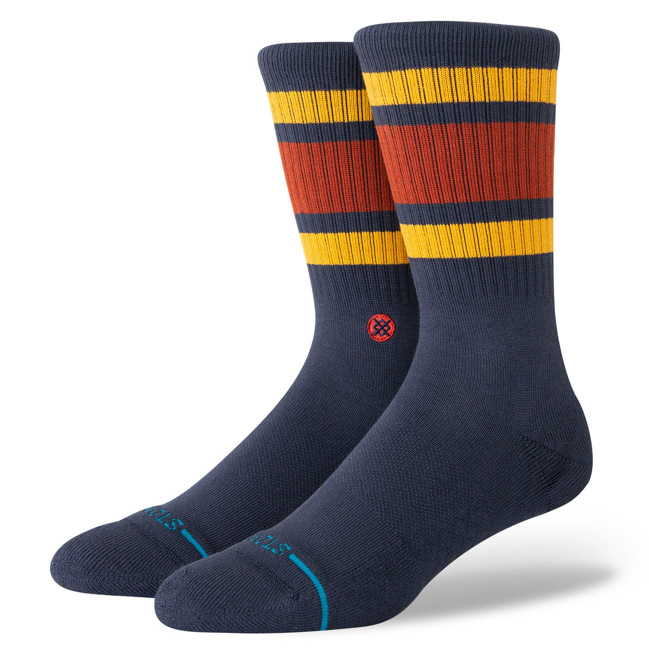 Stance Boyd St Socks in Gold and Navy