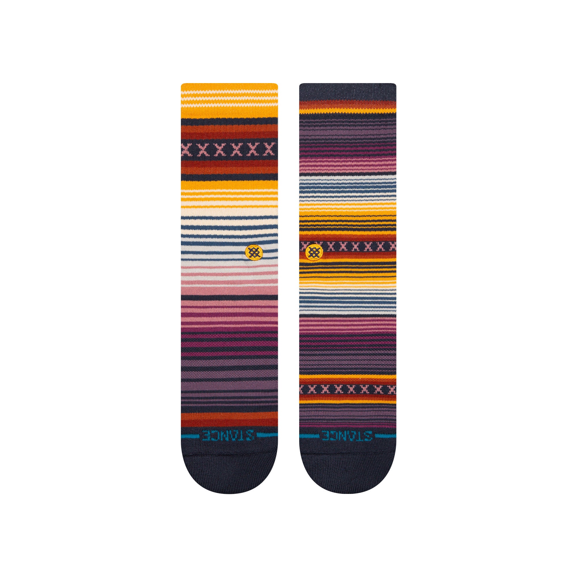 Stance Curren St Crew Socks in Grape