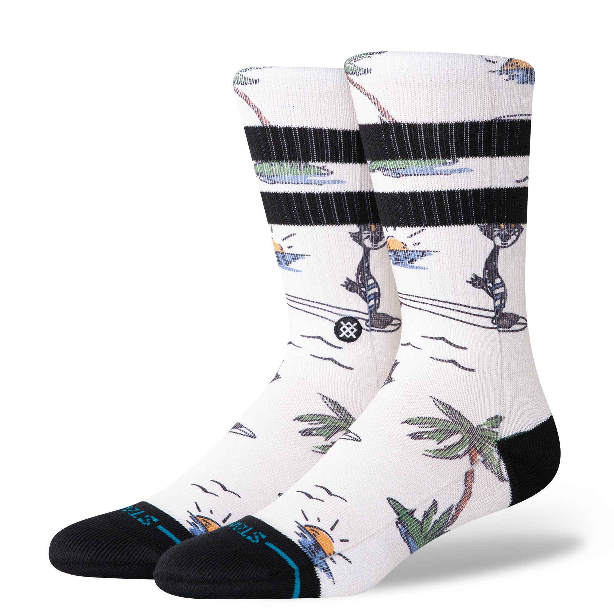 Stance Kool Katz Surf Crew Sock in Canvas