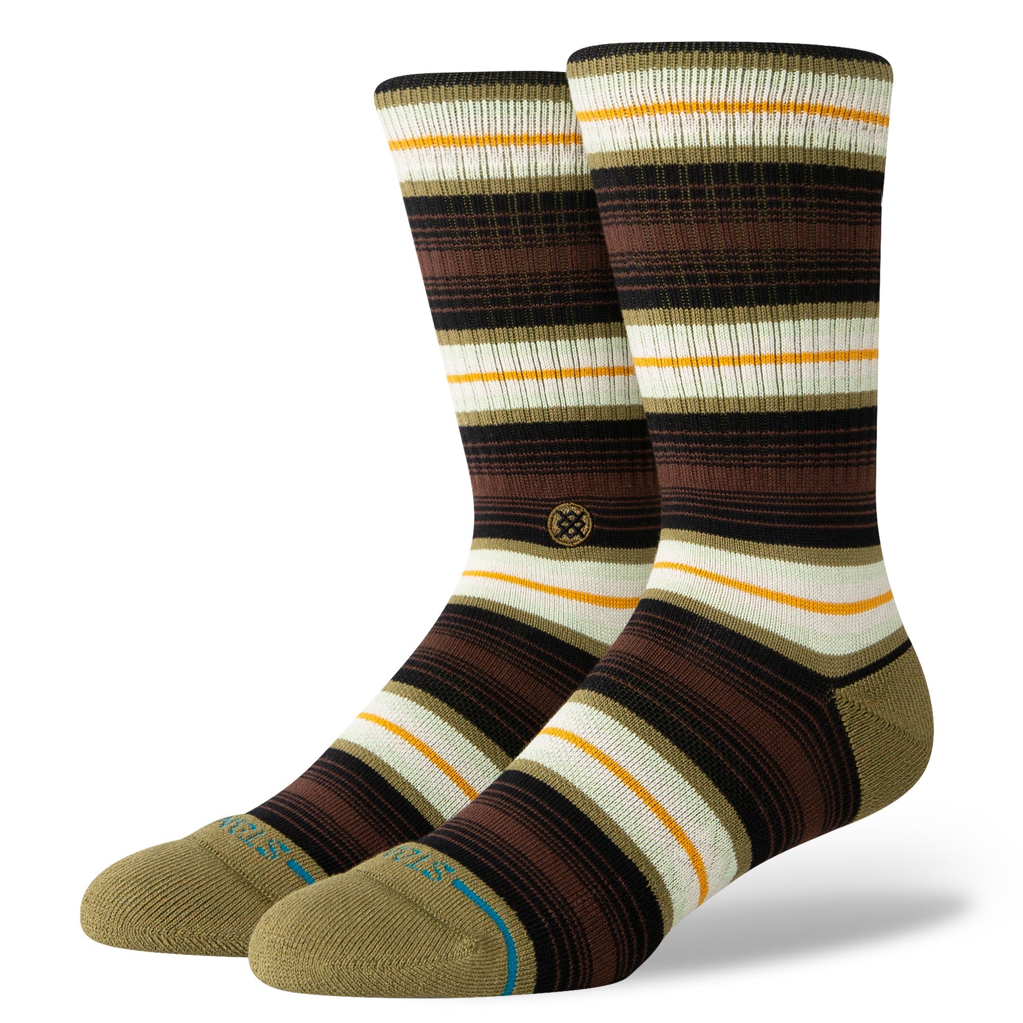 Stance Hassagore Crew Socks in Chive