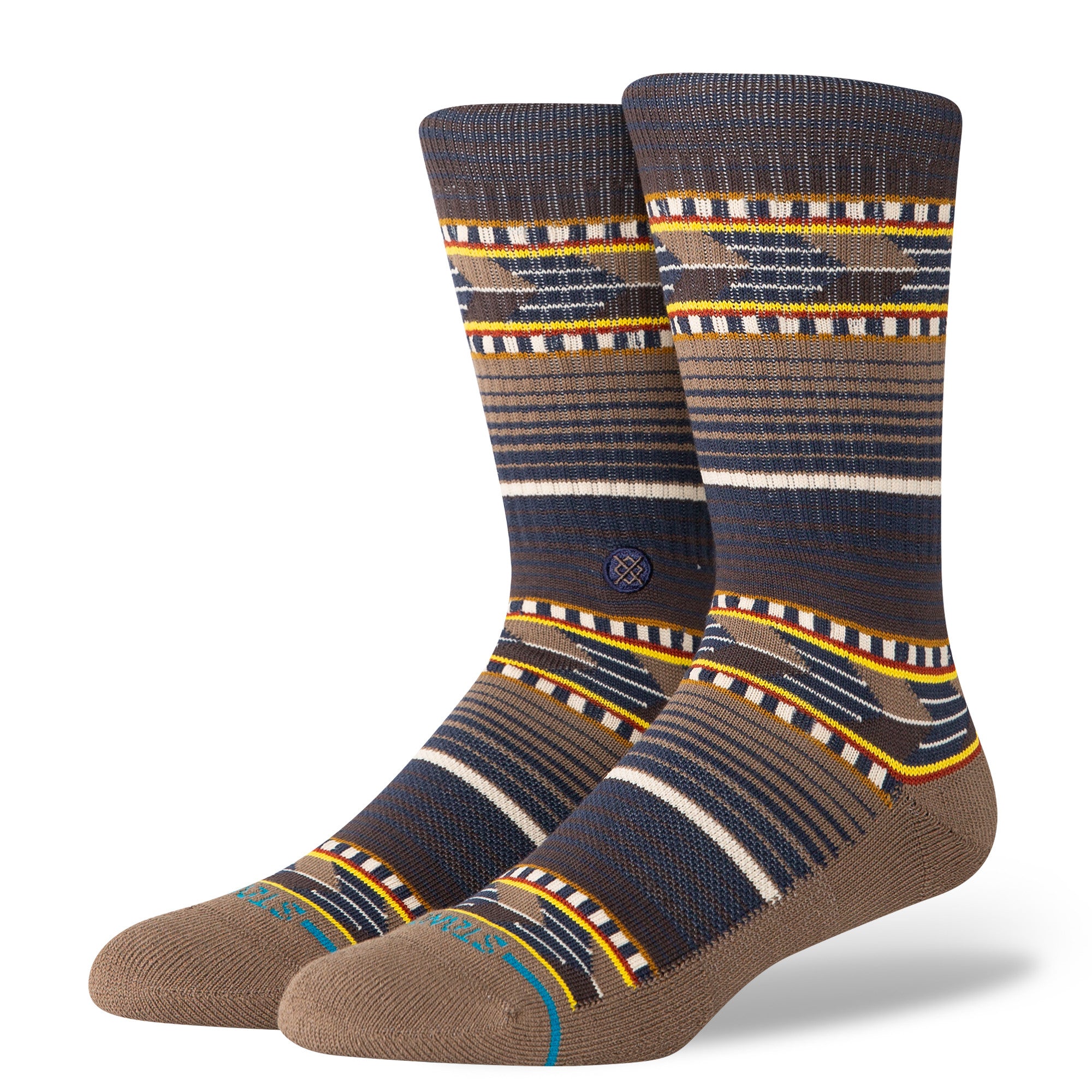 Stance Cedar Rock Crew Socks in Brown