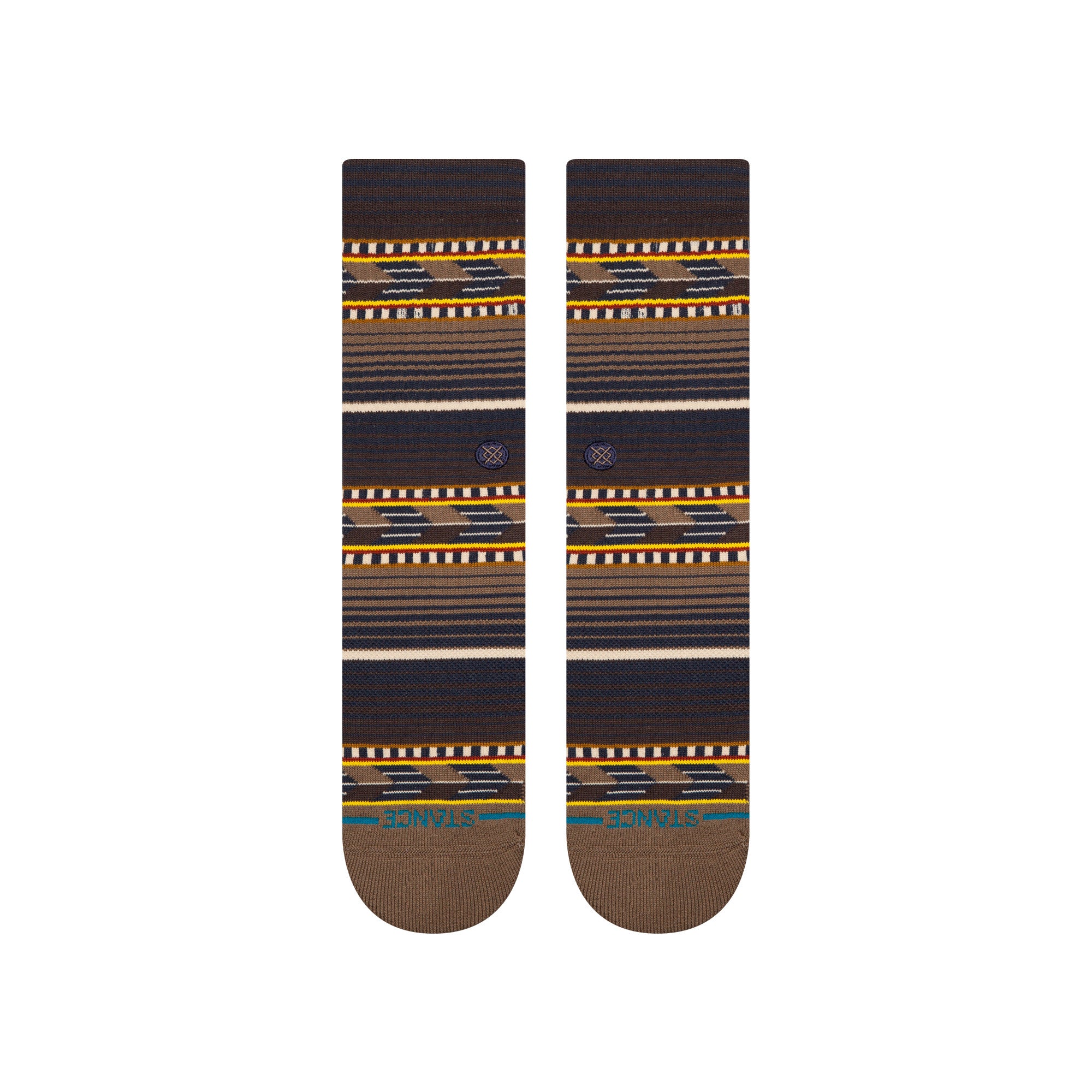 Stance Cedar Rock Crew Socks in Brown