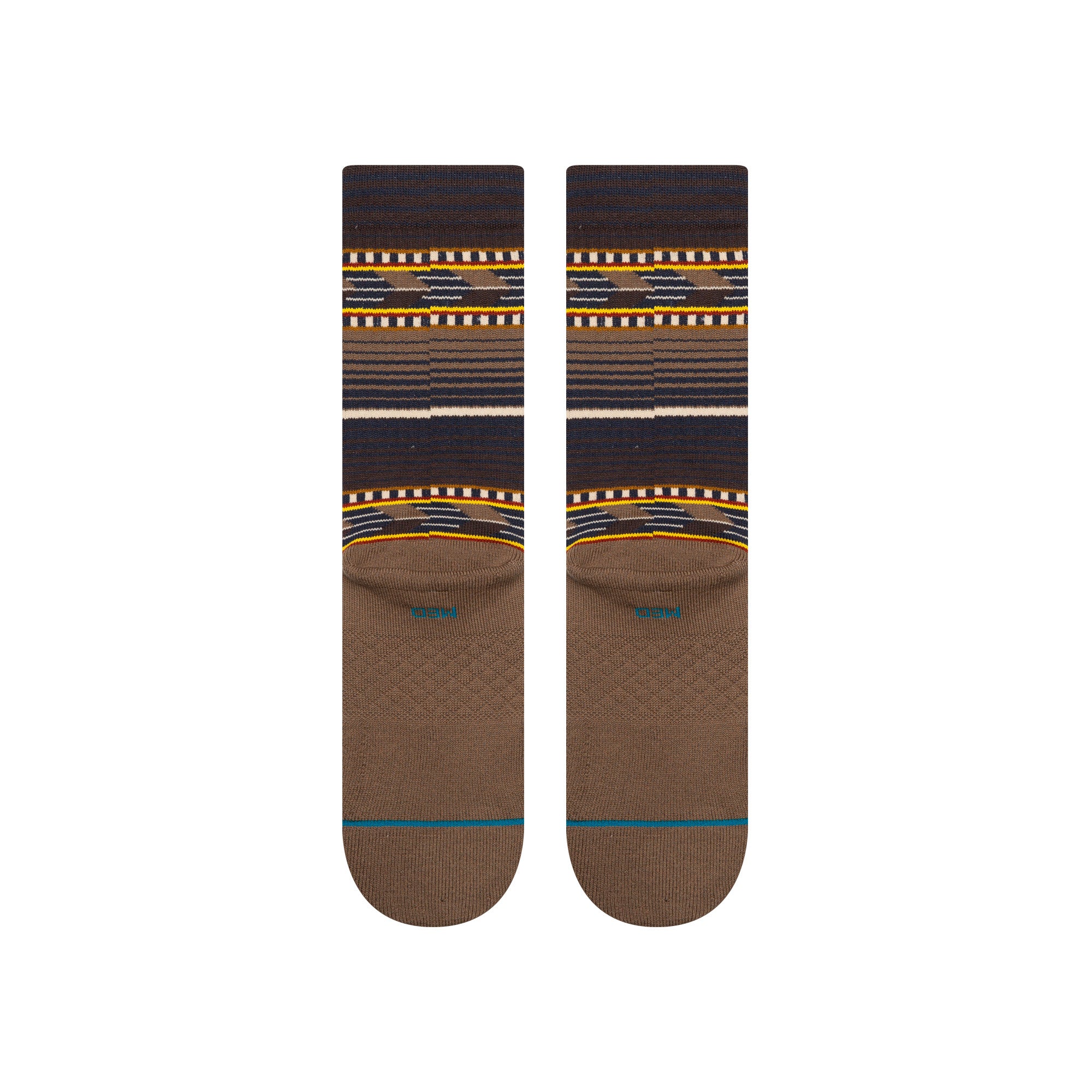 Stance Cedar Rock Crew Socks in Brown