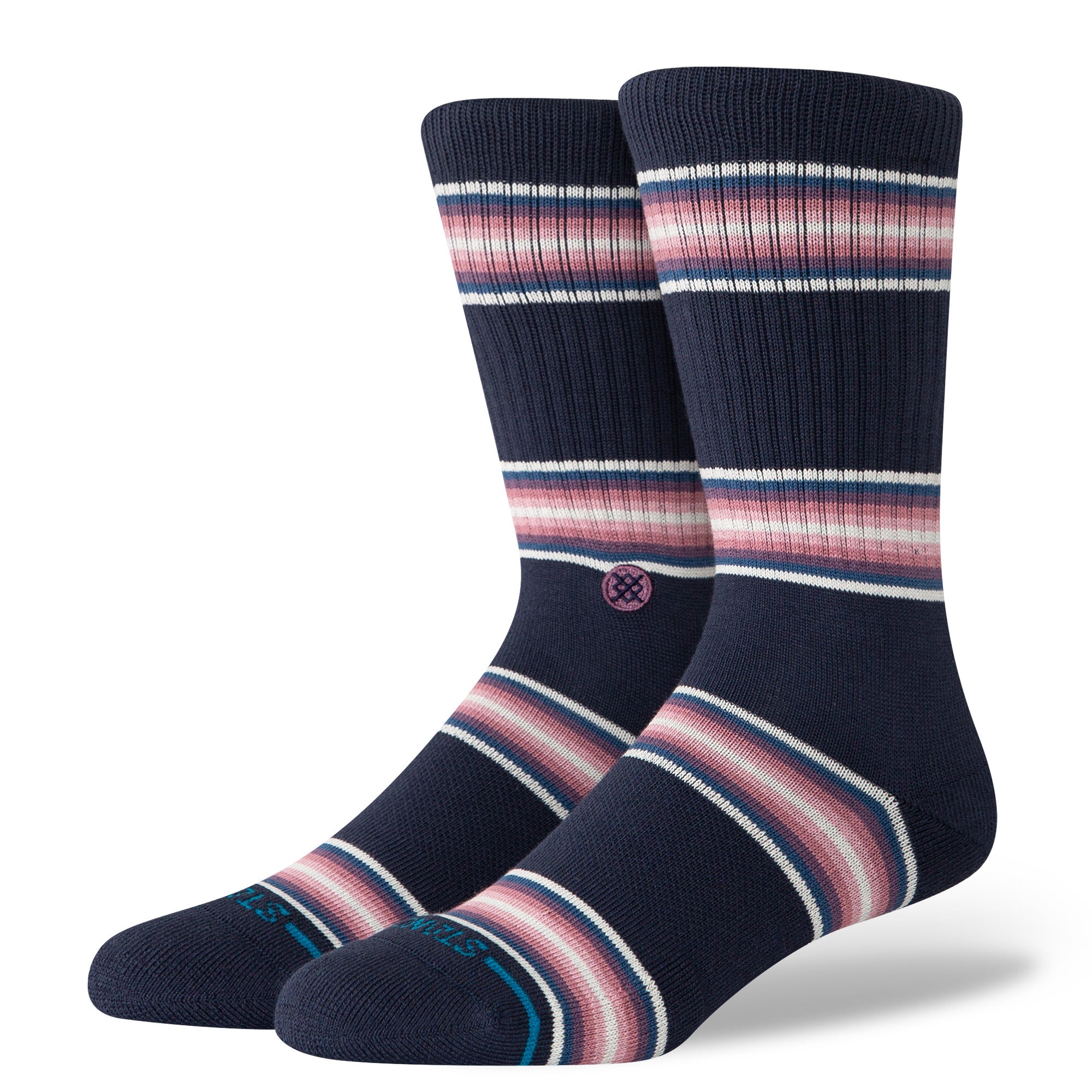 Stance Hill Top Crew Socks in Navy