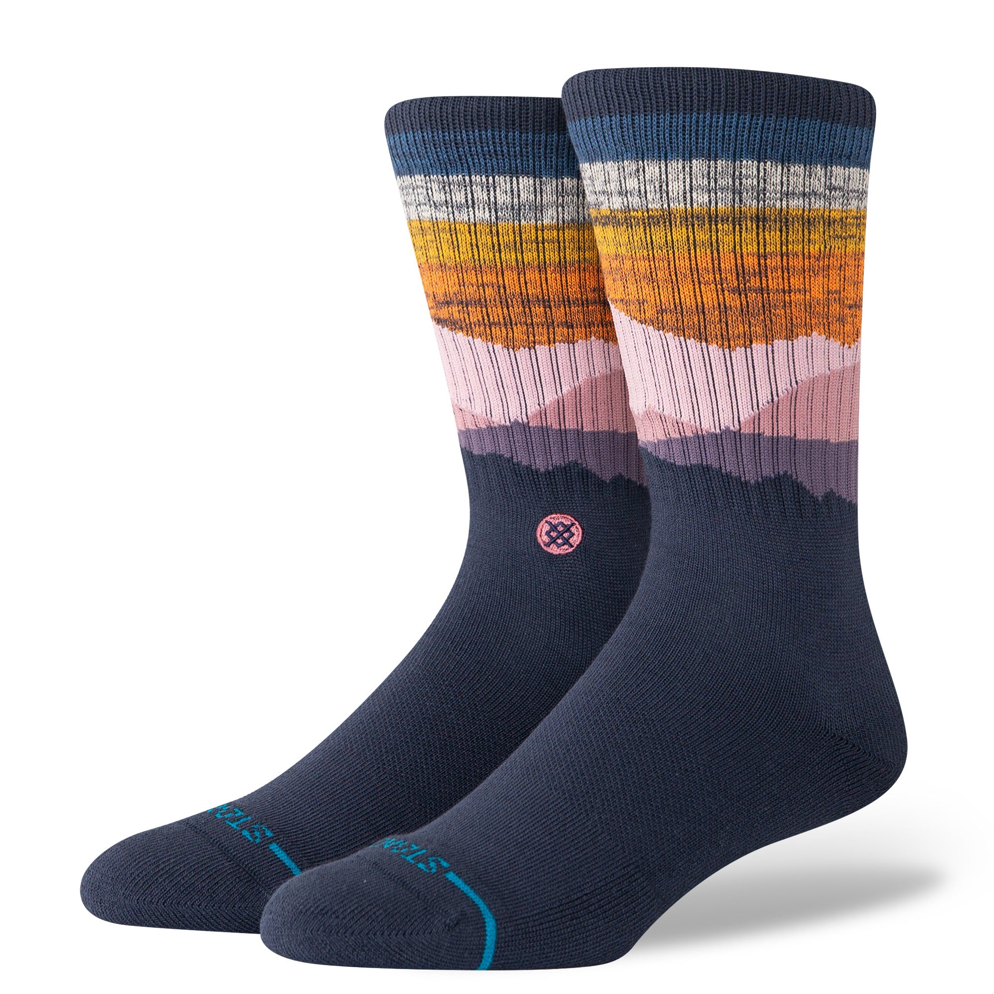 Stance Saddleback Crew Socks in Navy