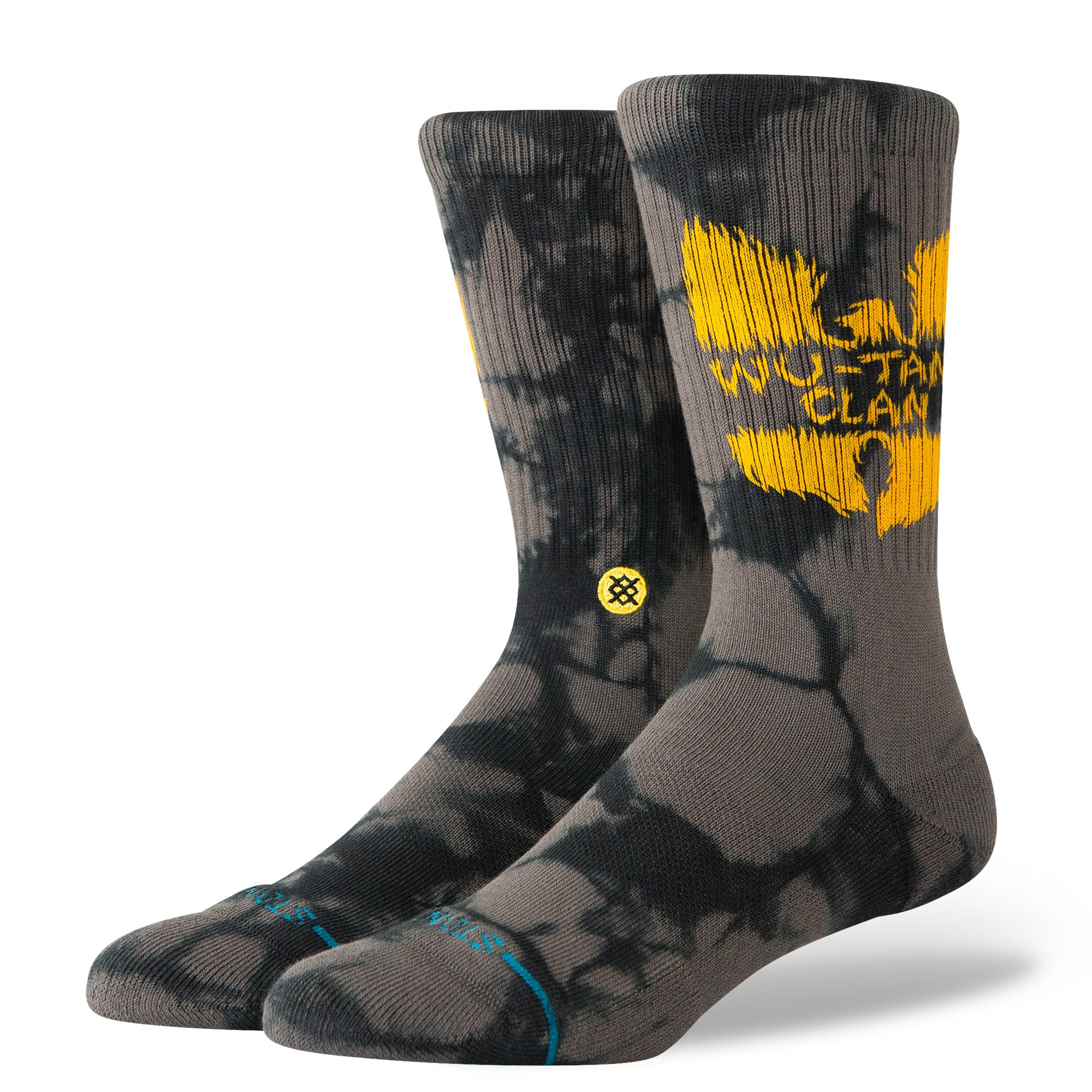 Stance Shaolin Slums Crew Socks in Black