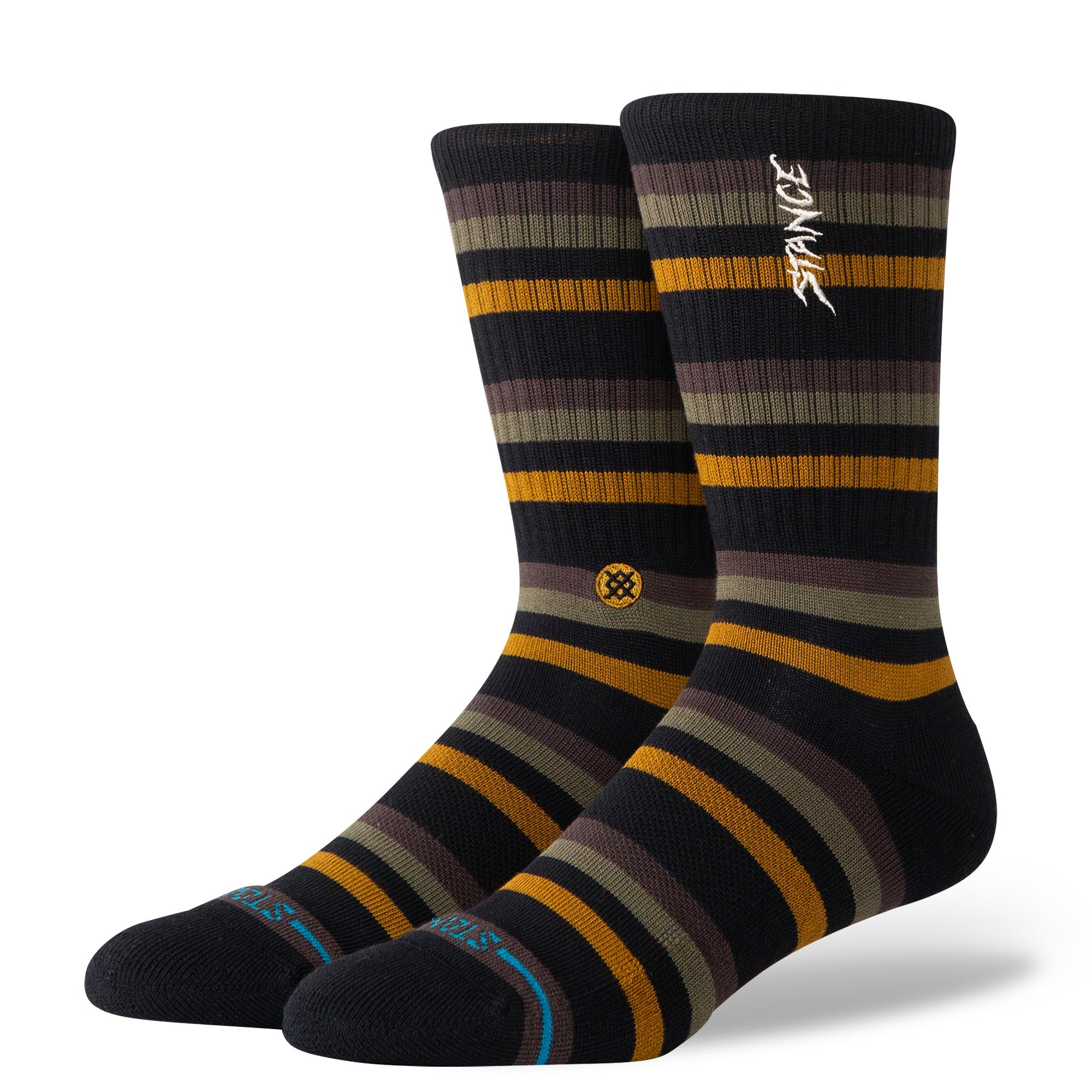 Stance Slipping Crew Socks in Black