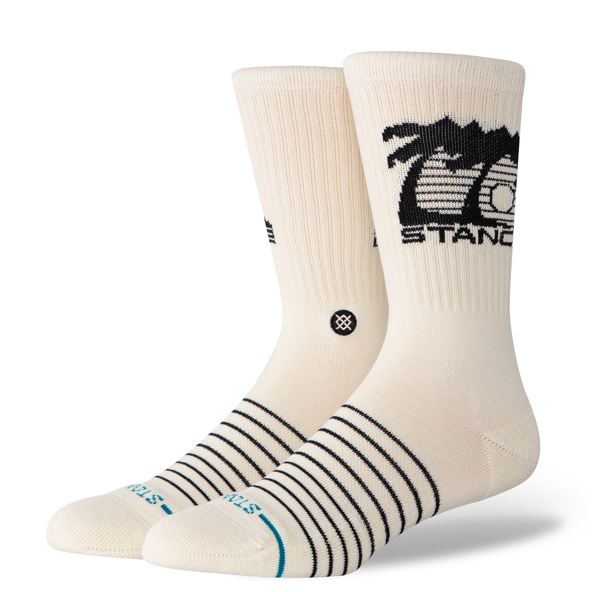 Stance Street Sign Crew Socks in Canvas