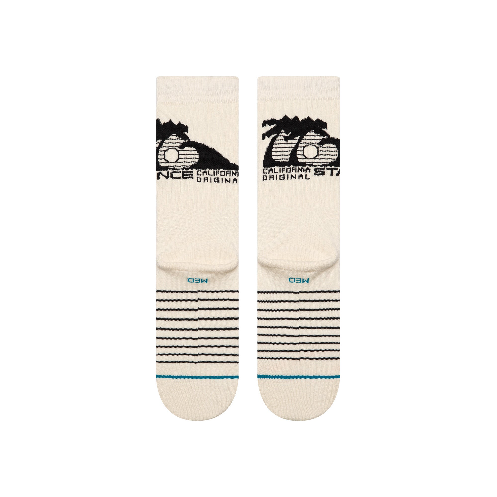 Stance Street Sign Crew Socks in Canvas