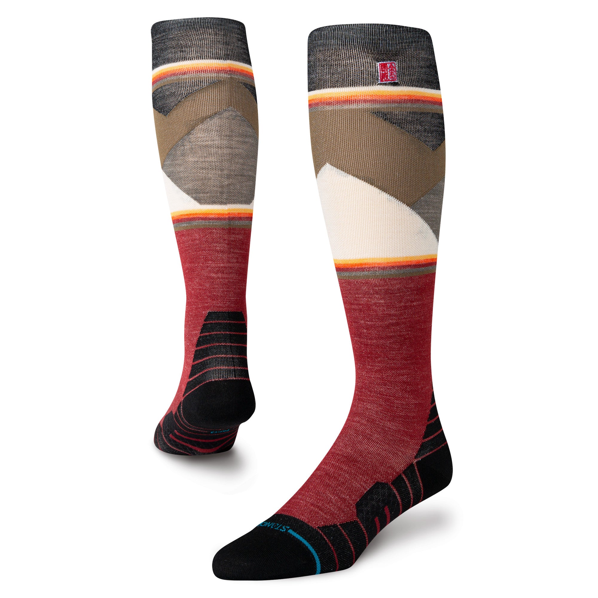 Stance Jimmy Chin Ul Wool Snow Sock in Red 2025