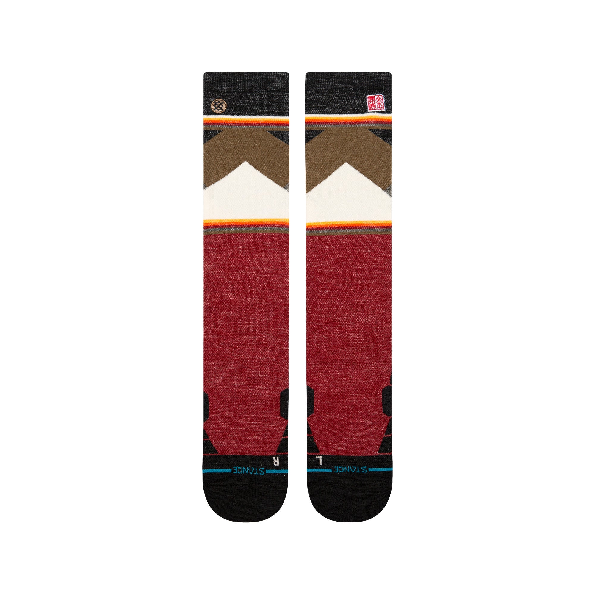 Stance Jimmy Chin Ul Wool Snow Sock in Red 2025