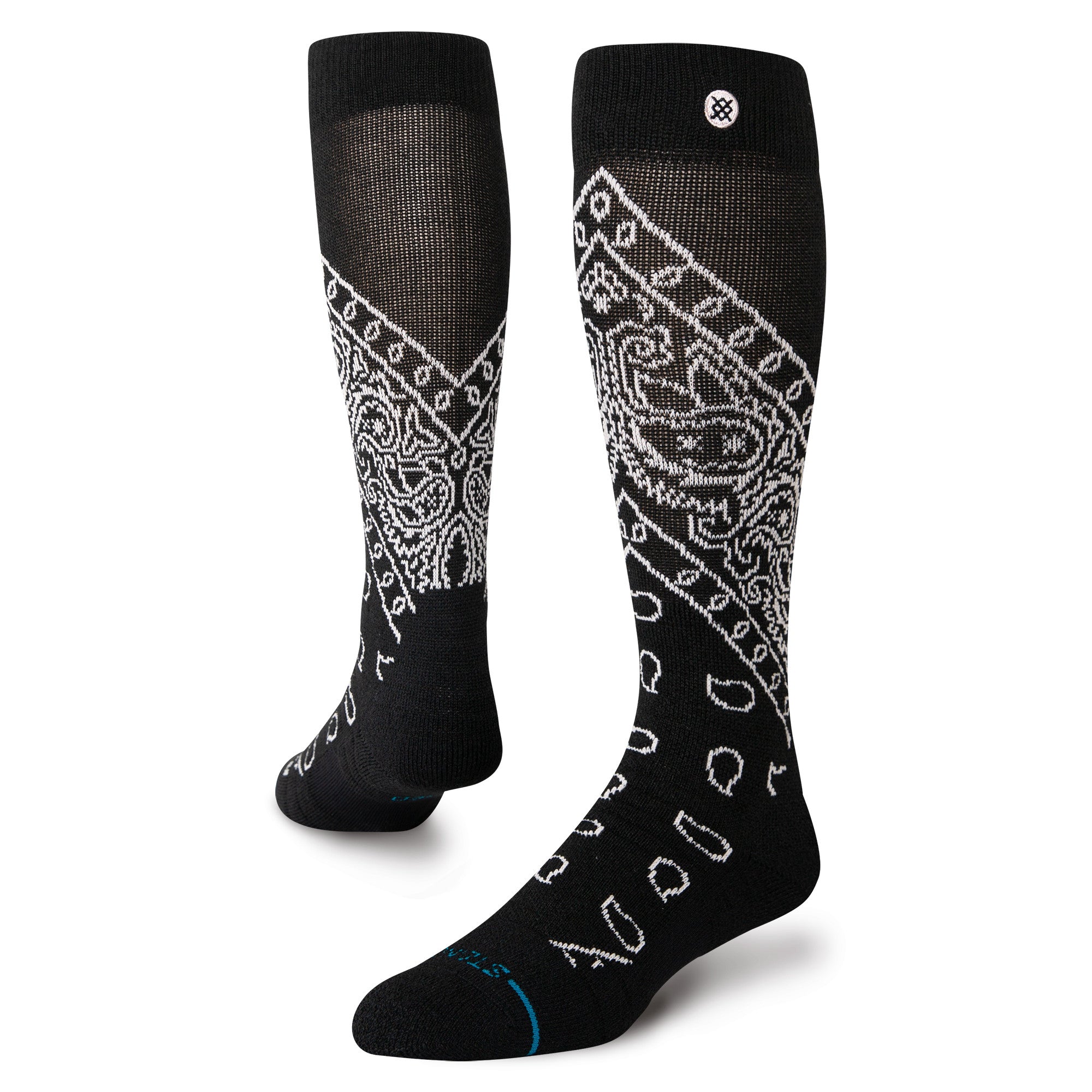 Stance Barrio Mid Wool Snow Sock in Black 2025