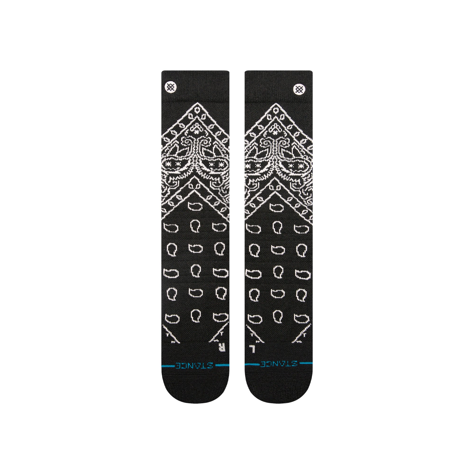 Stance Barrio Mid Wool Snow Sock in Black 2025