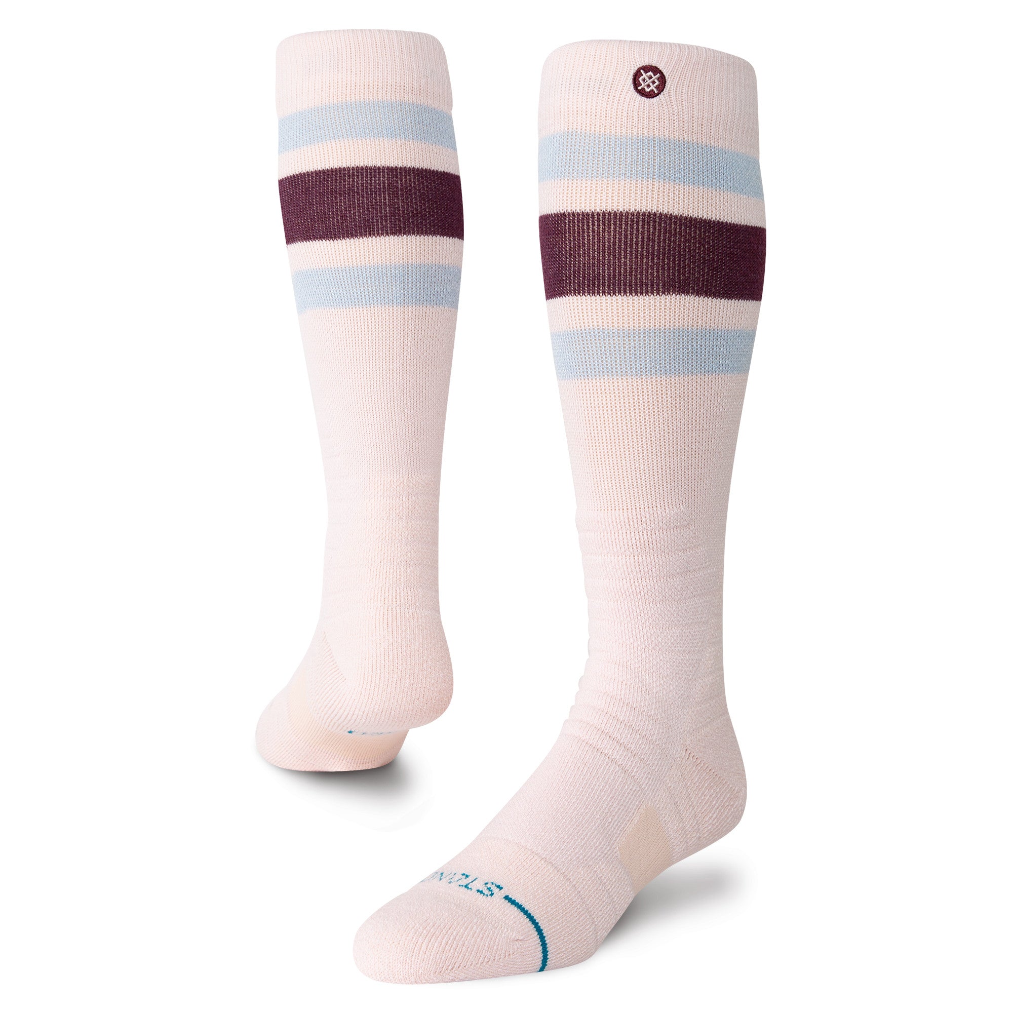 Stance Boyd Mid Wool Snow Sock in Pinkfade 2025