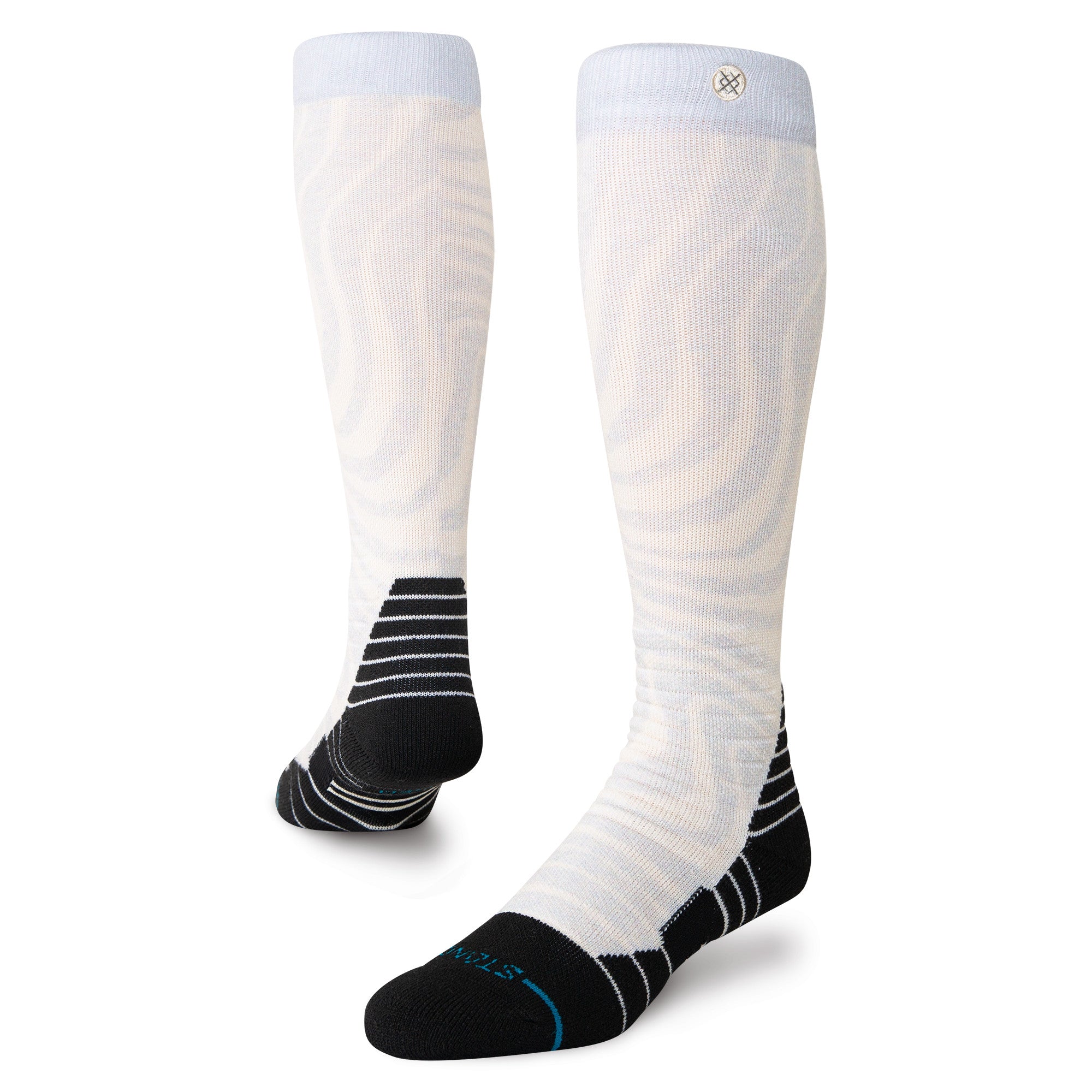 Stance Directions Mid Poly Snow Sock in Grey 2025