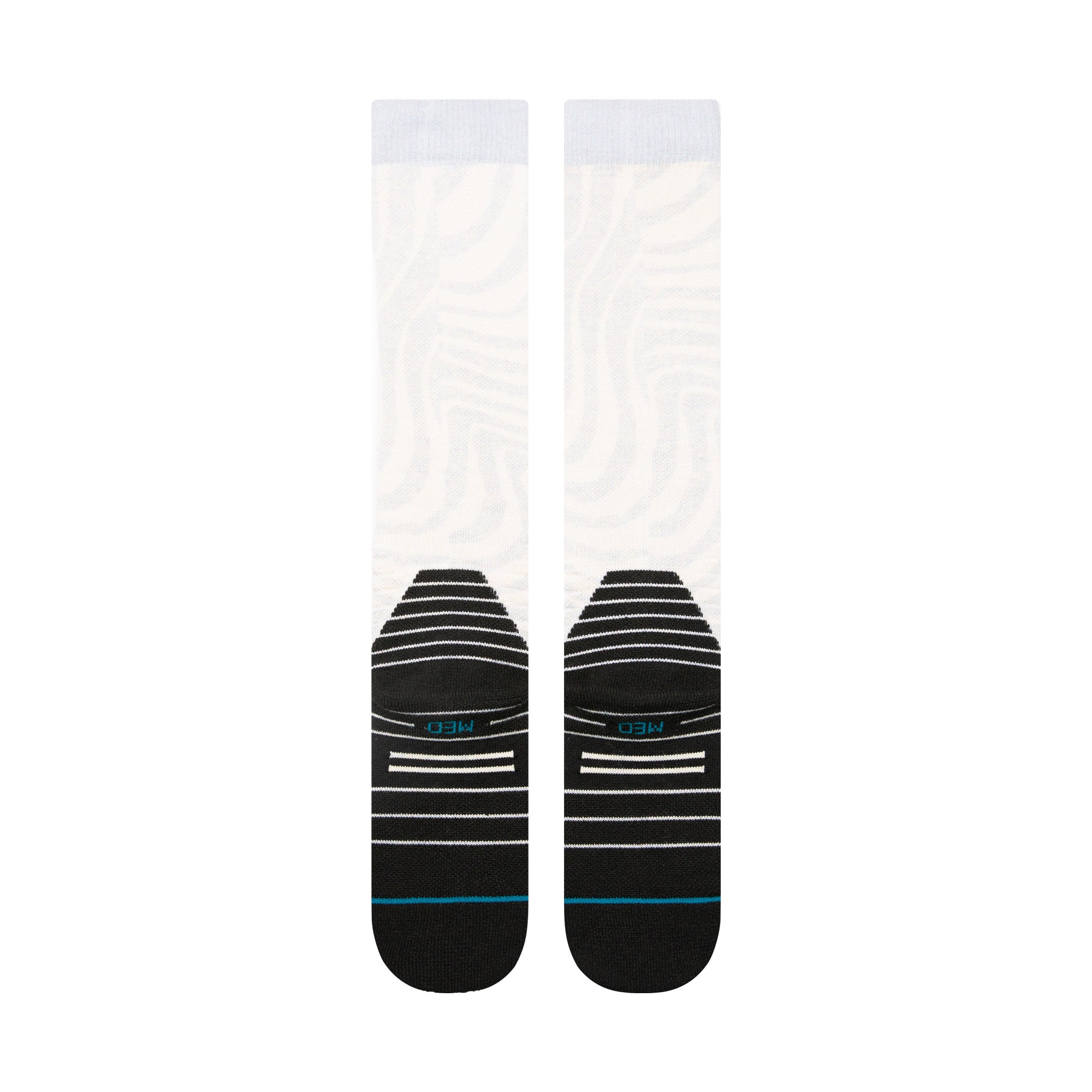 Stance Directions Mid Poly Snow Sock in Grey 2025