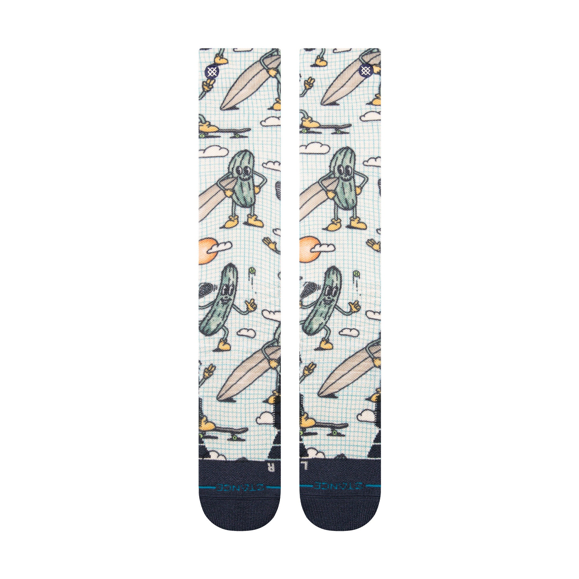 Stance Feeling Pickled Mid Poly Snow Sock in Multi 2025