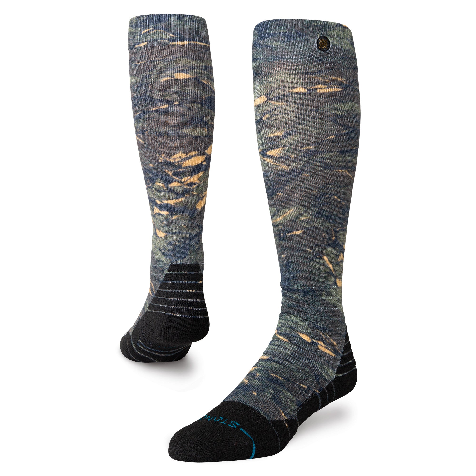 Stance Rompin Mid Poly Snow Sock in Camo 2025