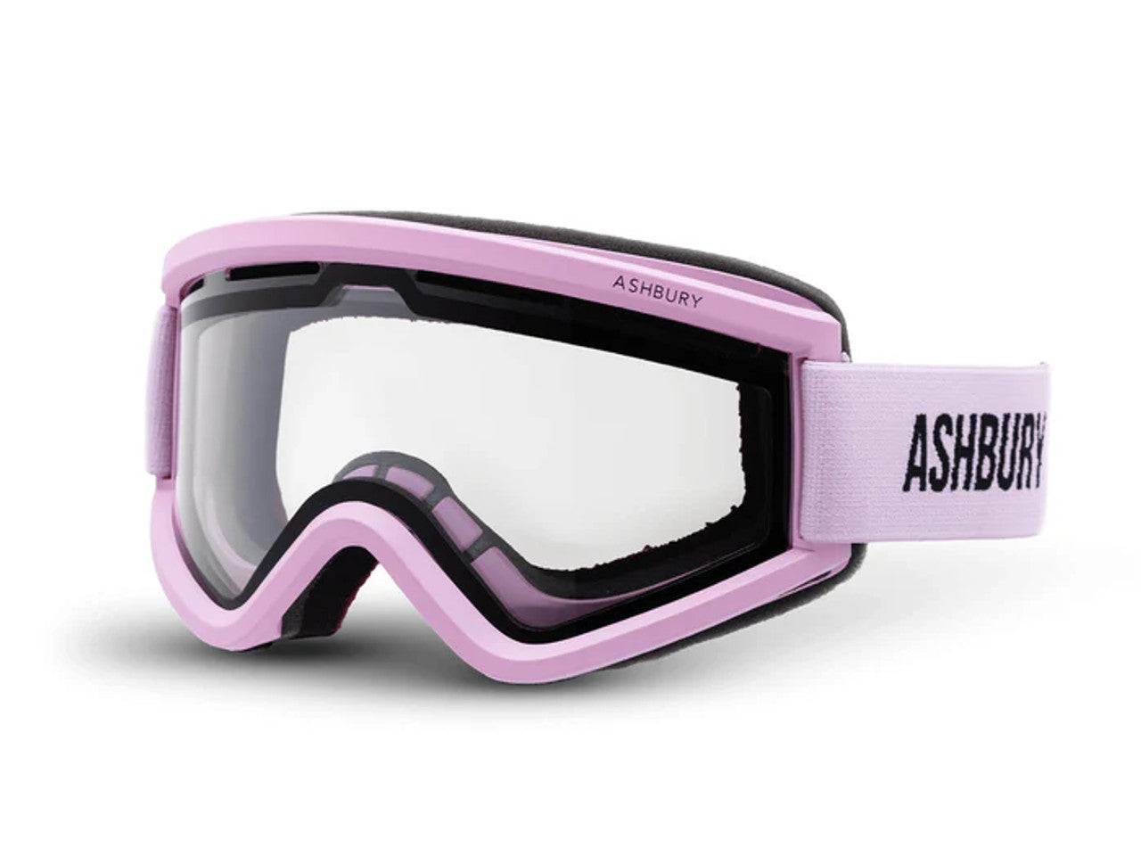 Ashbury Staple Snow Goggle with a Pink Frame and a Clear Lens 2025