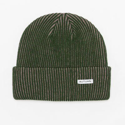 Autumn Cord Beanie in Dark Green 2024 - M I L O S P O R T