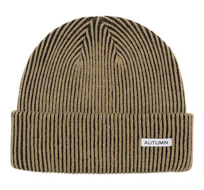 Autumn Cord Beanie in Khaki Black 2024 - M I L O S P O R T