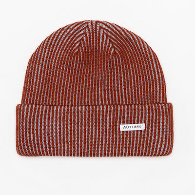 Autumn Cord Beanie in Rust 2024 - M I L O S P O R T