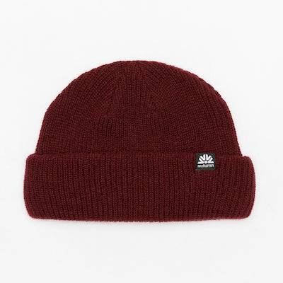 Autumn Double Roll  Beanie in Burgundy 2024 - M I L O S P O R T